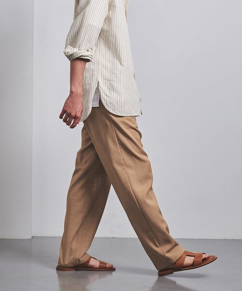 UNITED ARROWS（ユナイテッドアローズ）の「キャラメル メッシュ オールギャザー イージーパンツ（その他パンツ・メンズ・ブラック/ベージュ/ダークグレー・S/M/L/XL）」の9枚目の写真