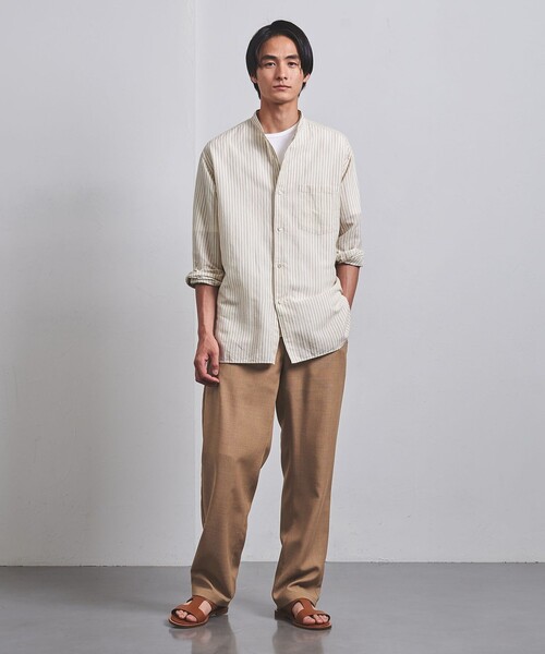 UNITED ARROWS（ユナイテッドアローズ）の「キャラメル メッシュ オールギャザー イージーパンツ（その他パンツ・メンズ・ブラック/ベージュ/ダークグレー・S/M/L/XL）」の10枚目の写真