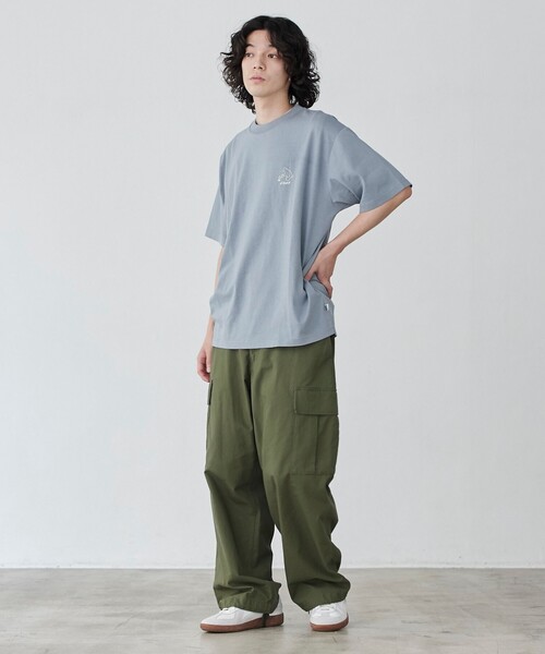 coen（コーエン）の「【WEB限定】RYO KANEYASU× コーエンベアプリントTシャツ（Tシャツ/カットソー・メンズ・ライトブルー/ブラック/ホワイト/ベージュ・S/M/L/XL）」の9枚目の写真