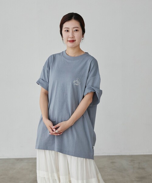 coen（コーエン）の「【WEB限定】RYO KANEYASU× コーエンベアプリントTシャツ（Tシャツ/カットソー・メンズ・ライトブルー/ブラック/ホワイト/ベージュ・S/M/L/XL）」の12枚目の写真