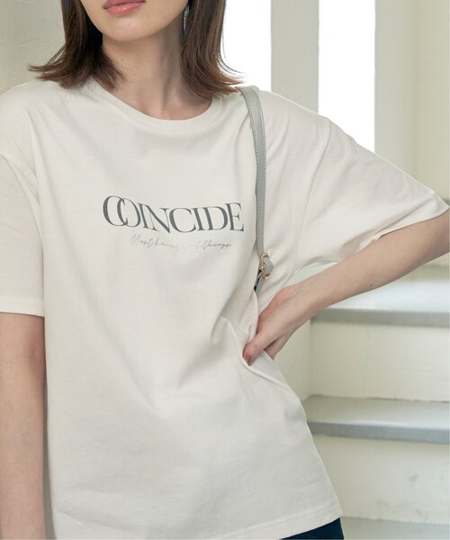 ikka（イッカ）の「ロゴフォトプリントTシャツ（Tシャツ/カットソー・レディース・ホワイト/その他1/オフホワイト/チャコールグレー/スカイブルー・M/L/S）」の6枚目の写真