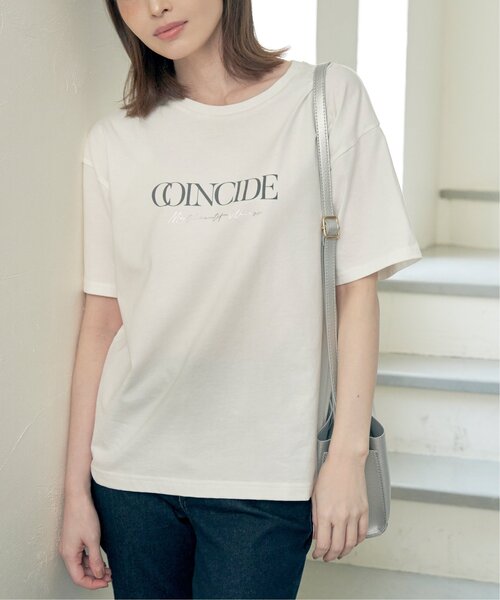 ikka（イッカ）の「ロゴフォトプリントTシャツ（Tシャツ/カットソー・レディース・ホワイト/その他1/オフホワイト/チャコールグレー/スカイブルー・M/L/S）」の7枚目の写真