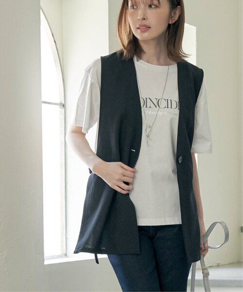 ikka（イッカ）の「ロゴフォトプリントTシャツ（Tシャツ/カットソー・レディース・ホワイト/その他1/オフホワイト/チャコールグレー/スカイブルー・M/L/S）」の8枚目の写真