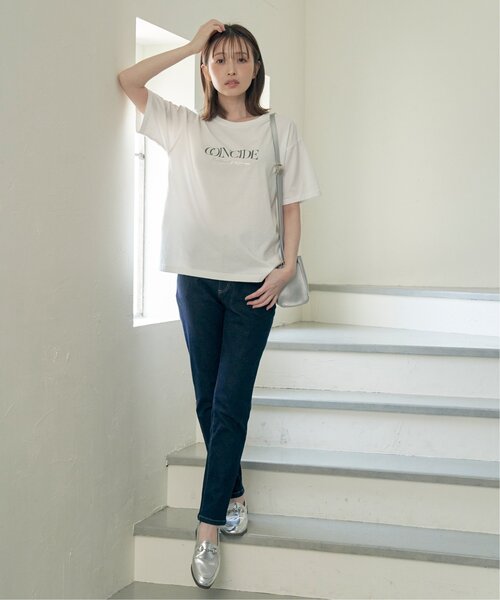 ikka（イッカ）の「ロゴフォトプリントTシャツ（Tシャツ/カットソー・レディース・ホワイト/その他1/オフホワイト/チャコールグレー/スカイブルー・M/L/S）」の9枚目の写真