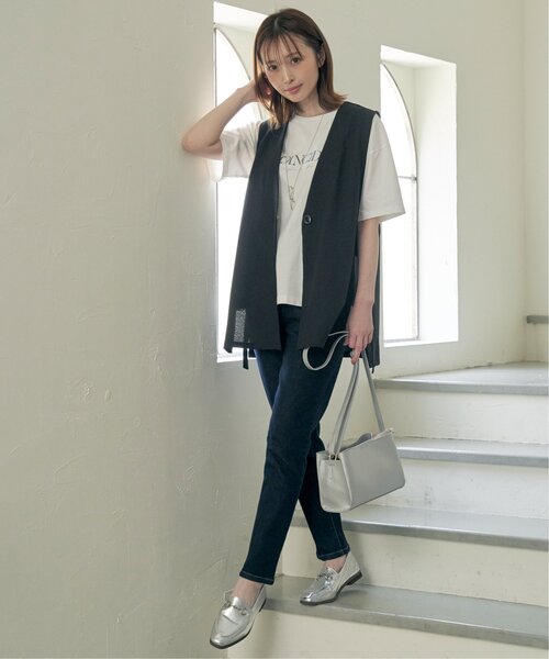 ikka（イッカ）の「ロゴフォトプリントTシャツ（Tシャツ/カットソー・レディース・ホワイト/その他1/オフホワイト/チャコールグレー/スカイブルー・M/L/S）」の16枚目の写真