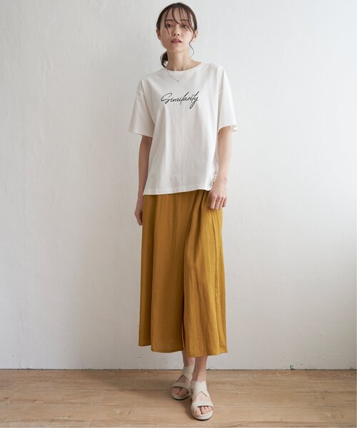 ikka（イッカ）の「ロゴフォトプリントTシャツ（Tシャツ/カットソー・レディース・ホワイト/その他1/オフホワイト/チャコールグレー/スカイブルー・M/L/S）」の19枚目の写真