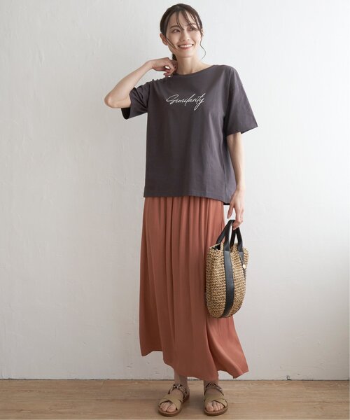 ikka（イッカ）の「ロゴフォトプリントTシャツ（Tシャツ/カットソー・レディース・ホワイト/その他1/オフホワイト/チャコールグレー/スカイブルー・M/L/S）」の22枚目の写真