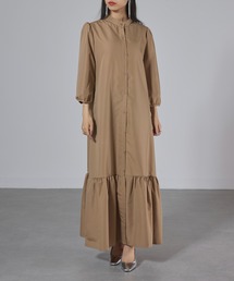 SETUP7 | 【SETUP7】マーメイドフレアロングシャツワンピース SCCH565　七分丈　ロング丈(シャツワンピース)