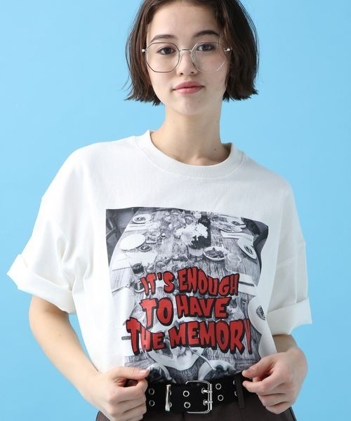PBLIM（ページボーイリム）の「PBLIM/フォトロゴT（Tシャツ/カットソー・レディース・ブラック/オフホワイト・MEDIUM/LARGE）」の15枚目の写真