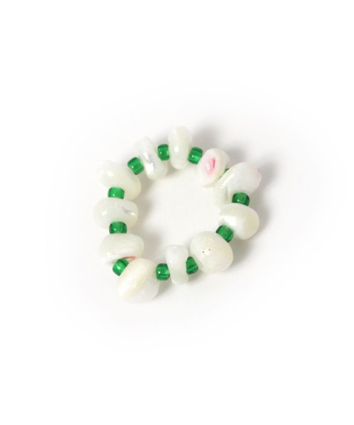 niko and...(ニコアンド)の「シェルコンビリング(リング・レディース・ブルー/アイボリー/ホワイト/グリーン/イエロー・0)」の10枚目の写真