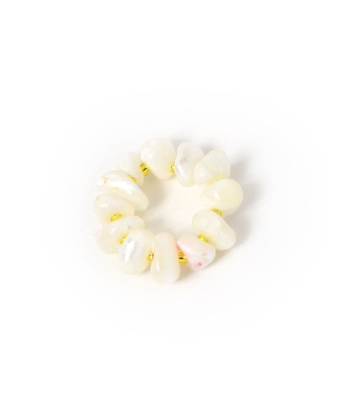 niko and...(ニコアンド)の「シェルコンビリング(リング・レディース・ブルー/アイボリー/ホワイト/グリーン/イエロー・0)」の9枚目の写真