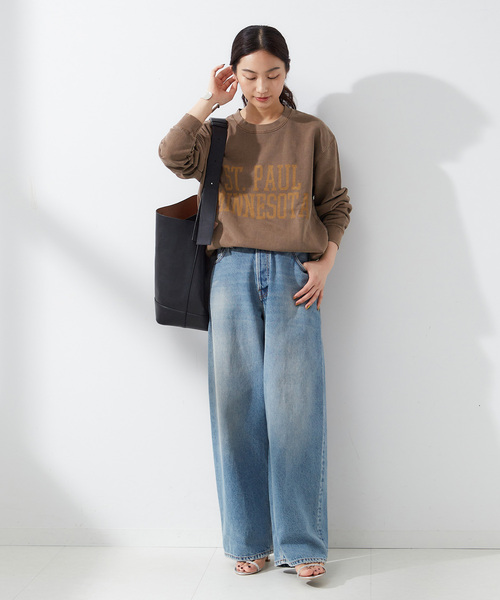 journal standard L'essage(ジャーナルスタンダードレサージュ)の「ST.PAULロゴピグメントスウェットプルオーバー(スウェット・レディース・ブラック系その他/ライトグレー/ブラウン・FREE)」の14枚目の写真