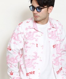 Asian Dragon Textile Work Shirt