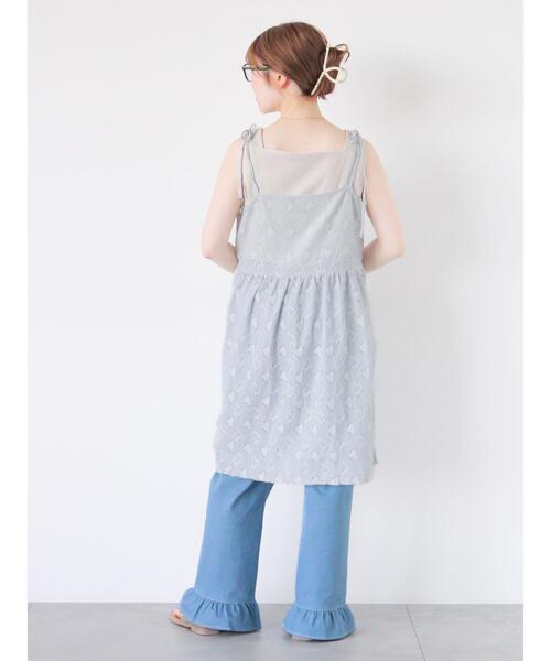 ehka sopo（エヘカソポ）の「ハート柄ミニキャミワンピース（ワンピース・レディース・ブラック/キナリ/グレー・F）」の11枚目の写真