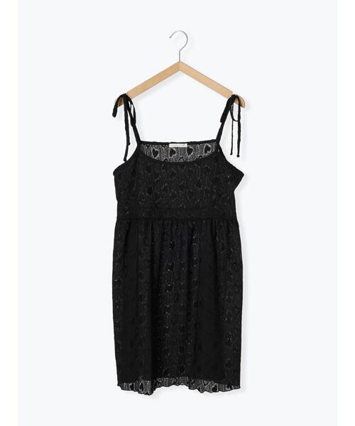 ehka sopo（エヘカソポ）の「ハート柄ミニキャミワンピース（ワンピース・レディース・ブラック/キナリ/グレー・F）」の22枚目の写真