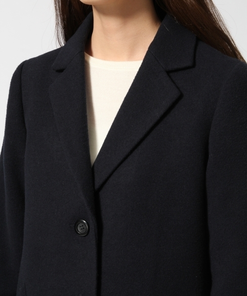 GLOBAL WORK（グローバルワーク）の「マキシチェスター/567764（チェスターコート・レディース・ライトベージュ/グレー/ダークネイビー・SMALL/LARGE/MEDIUM）」の7枚目の写真