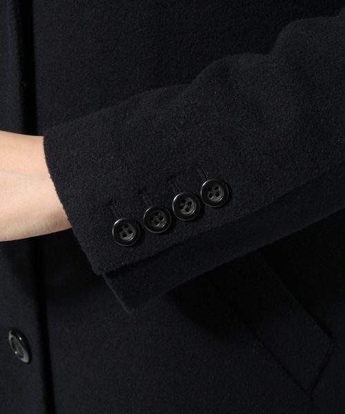 GLOBAL WORK（グローバルワーク）の「マキシチェスター/567764（チェスターコート・レディース・ライトベージュ/グレー/ダークネイビー・SMALL/LARGE/MEDIUM）」の9枚目の写真