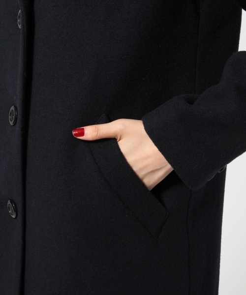 GLOBAL WORK（グローバルワーク）の「マキシチェスター/567764（チェスターコート・レディース・ライトベージュ/グレー/ダークネイビー・SMALL/LARGE/MEDIUM）」の10枚目の写真