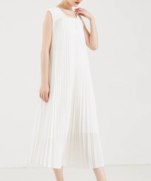 qualite（カリテ）の「サーキュラープリーツワンピース/春服/夏服/オフィスカジュアル（ワンピース）」