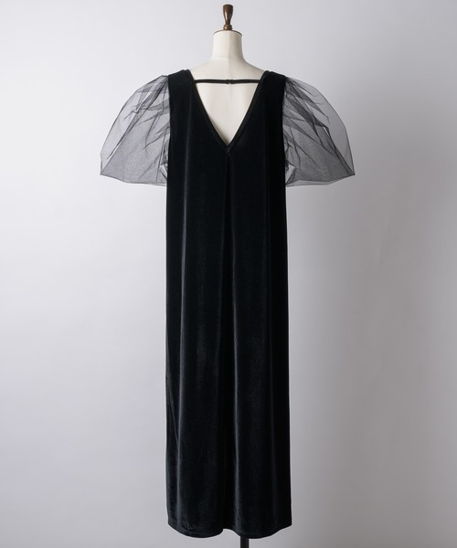 VIOLETTA（ヴィオレッタ）の「チュールスリーブベロアドレス（ドレス