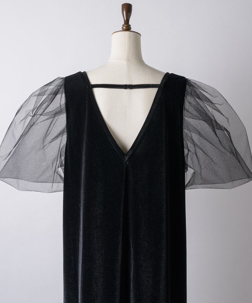 チュールスリーブベロアドレス（ドレス）｜VIOLETTA（ヴィオレッタ）の