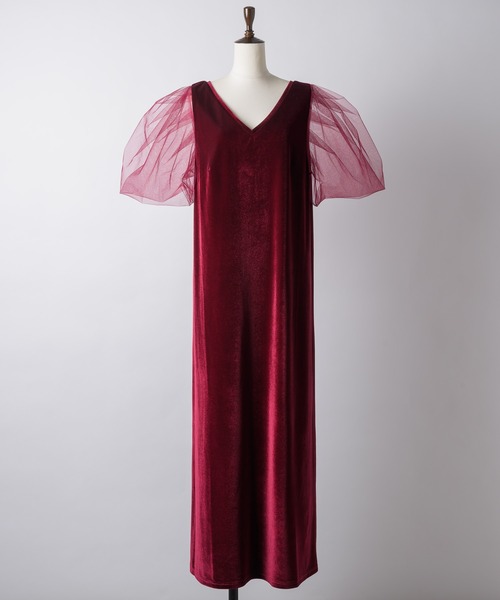 チュールスリーブベロアドレス（ドレス）｜VIOLETTA（ヴィオレッタ）の