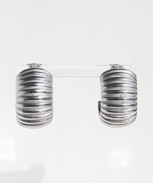 abaskdesign(アバスクデザイン)の「金属アレルギー対応 ボリュームラインステンレスピアス(ピアス(両耳用)・レディース・シルバー/ゴールド・FREE)」の12枚目の写真
