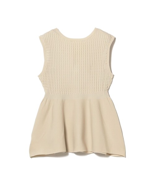 Ray BEAMS（レイビームス）の「RBS / リブ ペプラム ベスト（ベスト・レディース・ネイビー/ホワイト系その他6・ONE SIZE）」の7枚目の写真