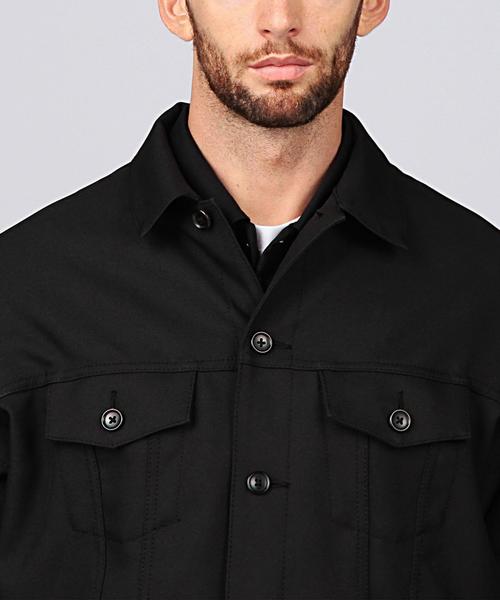 EN ROUTE(アンルート)の「ENR ツイル ドロップショルダー ブルゾン●(その他アウター・メンズ・ブラック/ネイビー・1/2/3)」の6枚目の写真
