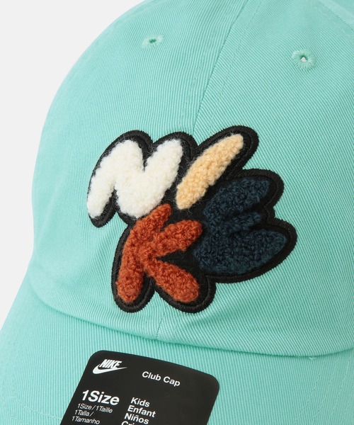 NIKE（ナイキ）の「【KIDS】【NIKE/ナイキ】K NK CLUB CAP（キャップ・キッズ・ブラック/ライトグリーン・FREE）」の7枚目の写真