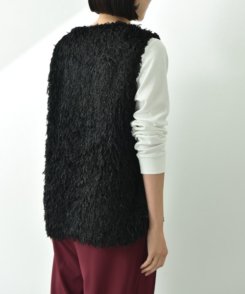 actuel（アクチュエル）の「【ａｃｔｕｅｌ】フェザージャガードＶネックベスト（ベスト・レディース・グレー/アイボリー/ブラック・FREE）」の22枚目の写真