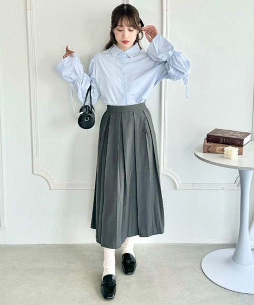 2017ss ファッション cen. セン プリーツスカート ミモザ 36 ミドル 