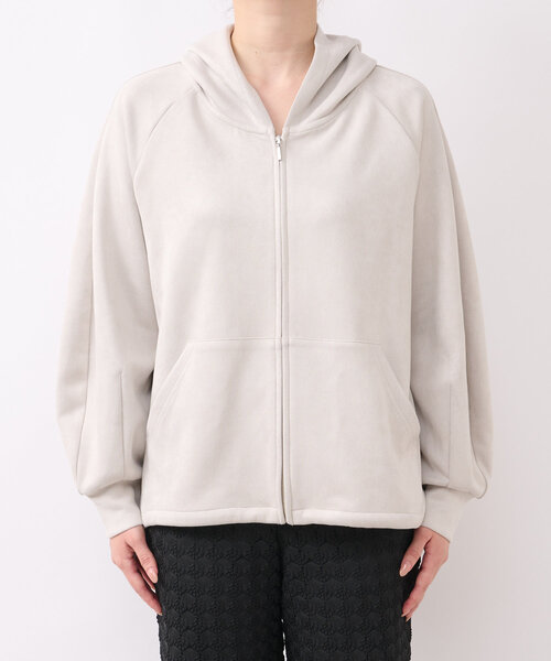 un dix cors(アンディコール)の「《やわらか素材で着回しやすい》マシュマロフェイクスウェードパーカー(パーカー・レディース・チャコールグレー/ライトグレー・FREE)」の22枚目の写真