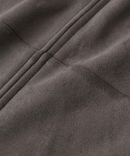 un dix cors(アンディコール)の「《やわらか素材で着回しやすい》マシュマロフェイクスウェードパーカー(パーカー・レディース・チャコールグレー/ライトグレー・FREE)」の12枚目の写真