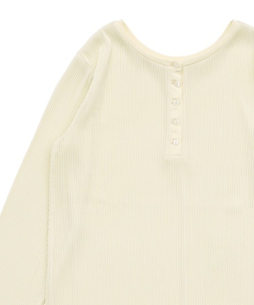 セール】2WAYプリーツストライプトップス（Tシャツ/カットソー