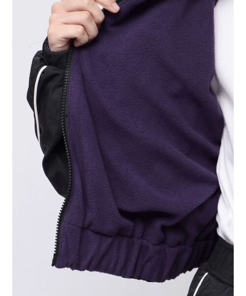 jouetie（ジュエティ）の「ナイロンフリースリバーシブルブルゾン【セットアップ対応】（ブルゾン・レディース・オフホワイト/ブラック・MEDIUM）」の8枚目の写真