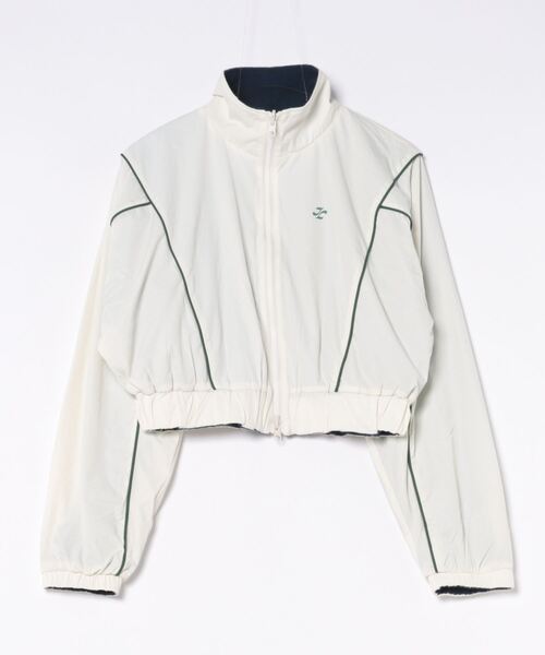 jouetie（ジュエティ）の「ナイロンフリースリバーシブルブルゾン【セットアップ対応】（ブルゾン・レディース・オフホワイト/ブラック・MEDIUM）」の2枚目の写真