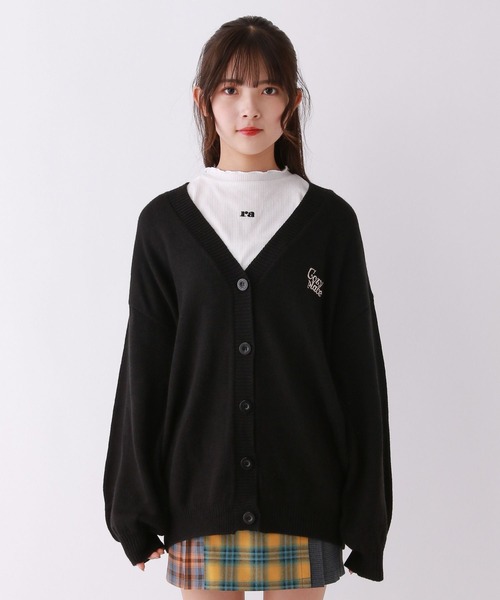 repipi armario（レピピ アルマリオ）の「BACKフラワールーズカーディガン（カーディガン/ボレロ・キッズ・アイボリー/ブラック/ブルー・SMALL/MEDIUM/LARGE）」の13枚目の写真