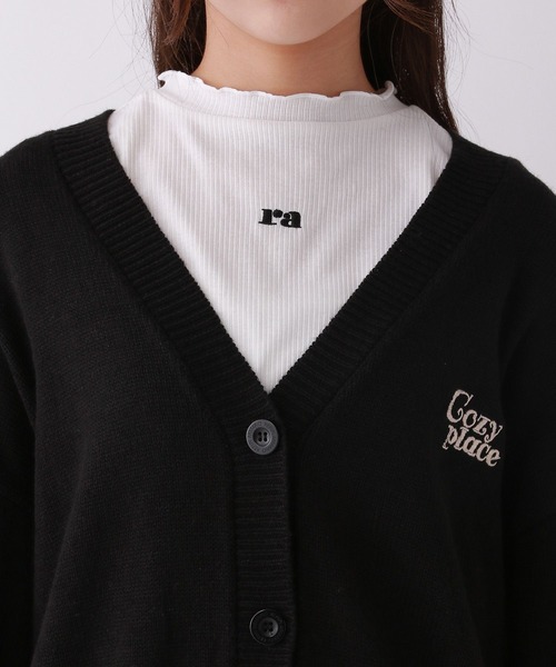 repipi armario（レピピ アルマリオ）の「BACKフラワールーズカーディガン（カーディガン/ボレロ・キッズ・アイボリー/ブラック/ブルー・SMALL/MEDIUM/LARGE）」の16枚目の写真