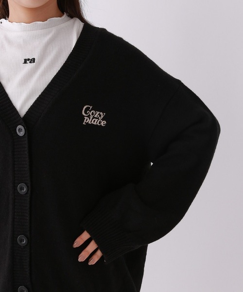 repipi armario（レピピ アルマリオ）の「BACKフラワールーズカーディガン（カーディガン/ボレロ・キッズ・アイボリー/ブラック/ブルー・SMALL/MEDIUM/LARGE）」の17枚目の写真