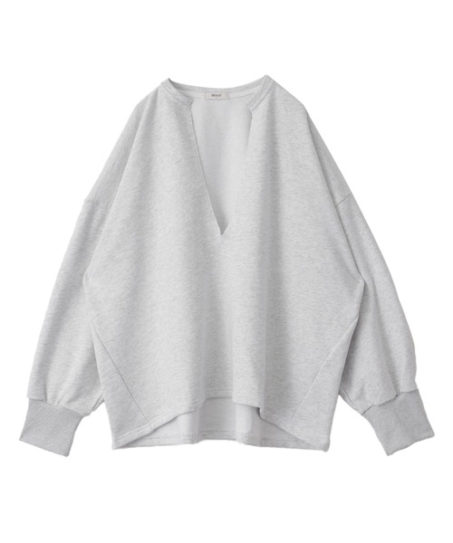 HUG.U（ハグユー）の「深Vスウェット（スウェット・レディース・ライトグレー/レッド/ダークグレー/ブラック・FREE）」の22枚目の写真