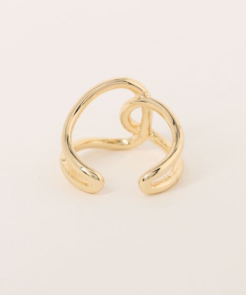 AZUL by moussy（アズールバイマウジー）の「ステンレスオーバーラップリング（リング・レディース・シルバー/ゴールド・FREE）」の19枚目の写真