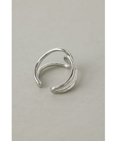 AZUL by moussy（アズールバイマウジー）の「ステンレスオーバーラップリング（リング・レディース・シルバー/ゴールド・FREE）」の9枚目の写真