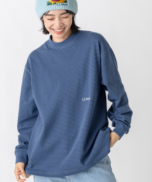 L.L.Bean(エルエルビーン)の「【JAPAN EDITION】ユニオン・ロングスリーブ・ストライプ・ティ(Tシャツ/カットソー・レディース・ホワイト系その他/ブラック系その他/ブルー系その他/イエロー系その他・MEDIUM)」の3枚目の写真