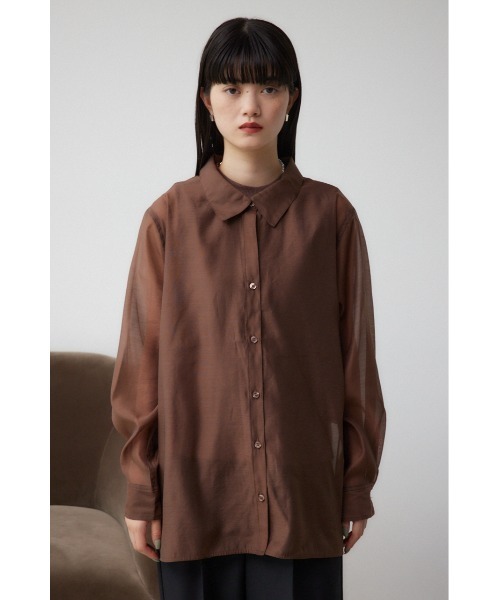 セール】インナーSETオフショルダーシアーシャツ（シャツ/ブラウス