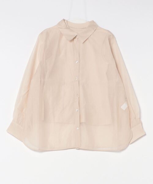 AZUL by moussy(アズールバイマウジー)の「インナーSETオフショルダーシアーシャツ(シャツ/ブラウス・レディース・ブラウン/ライトベージュ/ブラック・FREE)」の10枚目の写真