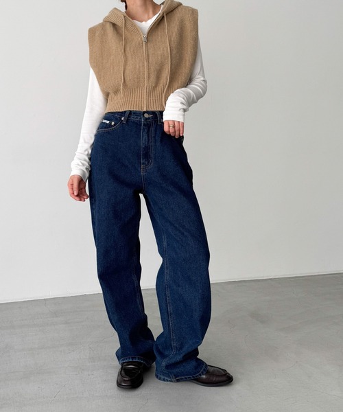 El mar(エルマール) リブアメスリニットベスト CANAL JEAN（キャナルジーン）の「El mar リブアメスリニット