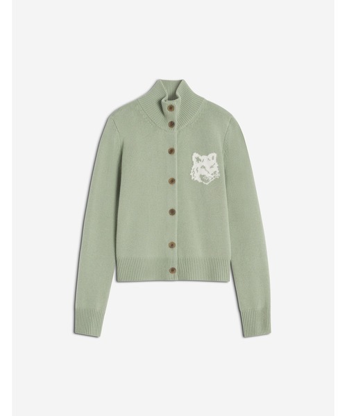 セール】FOX HEAD INTARSIA HIGH NECK CARDIGAN（カーディガン/ボレロ