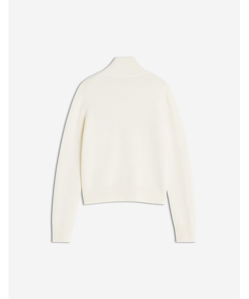 Maison Kitsune（メゾンキツネ）の「FOX HEAD INTARSIA HIGH NECK CARDIGAN（カーディガン/ボレロ・レディース・ブラウン系その他/セージグリーン/アイボリー・S/M/XS/L）」の5枚目の写真