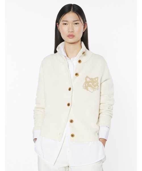 セール】FOX HEAD INTARSIA HIGH NECK CARDIGAN（カーディガン/ボレロ